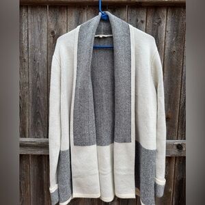 Skies Are Blue White/Light Cream and Black Women's Cardigan